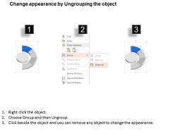 Cq four staged semicircle diagram with icons powerpoint template