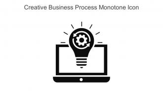 Creative Business Process Monotone Icon In Powerpoint Pptx Png And Editable Eps Format