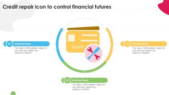 Credit Repair Icon To Control Financial Futures
