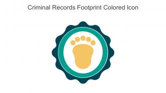 Criminal Records Footprint Colored Icon In Powerpoint Pptx Png And Editable Eps Format