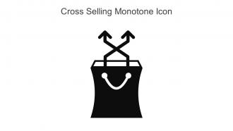 Cross Selling Monotone Icon In Powerpoint Pptx Png And Editable Eps Format