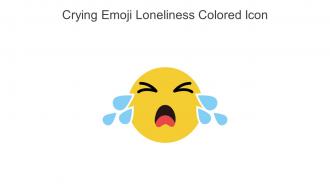Crying Emoji Loneliness Colored Icon In Powerpoint Pptx Png And Editable Eps Format