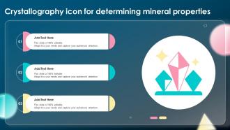 Crystallography Icon For Determining Mineral Properties Ppt Example