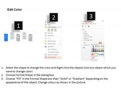 Cu marketing strategy dominoes and icons powerpoint template