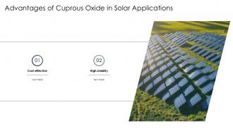 Cuprous Oxide Semiconductor Material Photovoltaic PPT Presentation ST AI Engaging Editable