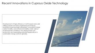 Cuprous Oxide Semiconductor Material Photovoltaic PPT Presentation ST AI Template Impactful
