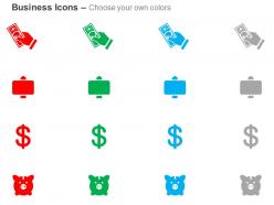 Currency transfer dollar financial investment ppt icons graphics