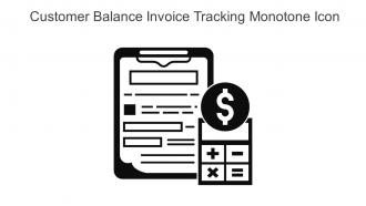 Customer Balance Invoice Tracking Monotone Icon In Powerpoint Pptx Png And Editable Eps Format
