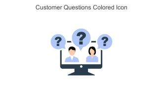 Customer Questions Colored Icon In Powerpoint Pptx Png And Editable Eps Format