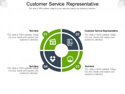 Customer service representative ppt powerpoint presentation file icons cpb