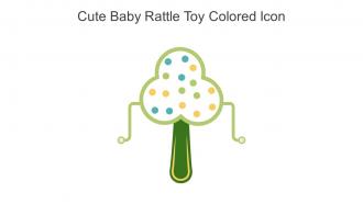Cute Baby Rattle Toy Colored Icon In Powerpoint Pptx Png And Editable Eps Format
