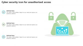 Cyber Security Icon For Unauthorised Access