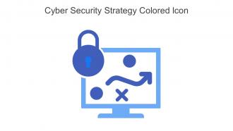 Cyber Security Strategy Colored Icon In Powerpoint Pptx Png And Editable Eps Format