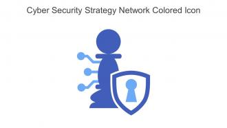 Cyber Security Strategy Network Colored Icon In Powerpoint Pptx Png And Editable Eps Format
