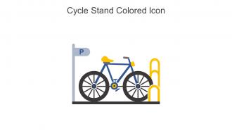 Cycle Stand Colored Icon In Powerpoint Pptx Png And Editable Eps Format
