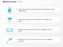 Daily equipments medical practice ppt icons graphics