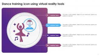 Dance Training Icon Using Virtual Reality Tools Ppt Slide