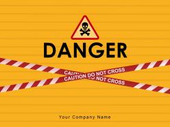 Danger presence awareness signboard construction concrete