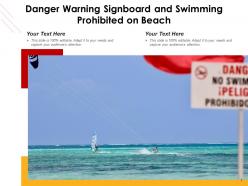 Danger presence awareness signboard construction concrete