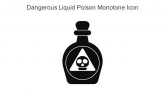 Dangerous Liquid Poison Monotone Icon In Powerpoint Pptx Png And Editable Eps Format