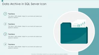 Data Archive Icon Powerpoint PPT Template Bundles