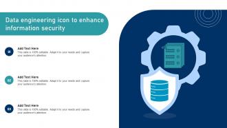 Data Engineering Icon To Enhance Information Security
