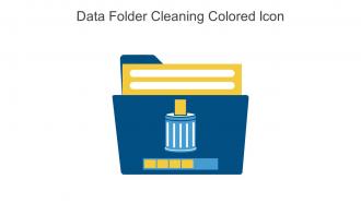 Data Folder Cleaning Colored Icon In Powerpoint Pptx Png And Editable Eps Format