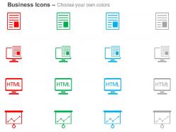 Data formation management html coding result analysis ppt icons graphics