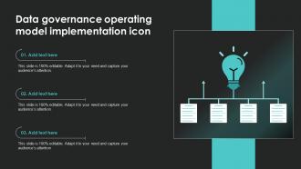 Data Governance Operating Model Implementation Icon