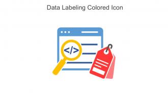 Data Labeling Colored Icon In Powerpoint Pptx Png And Editable Eps Format