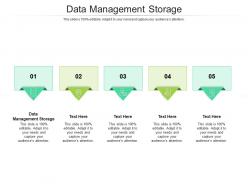 Data management storage ppt powerpoint presentation icon display cpb