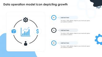 Data Operation Model Icon Depicting Growth Ppt Example