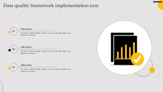 Data Quality Framework Implementation Icon