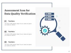 Data Quality Icon Assessment Security Certificate Verification Evaluation