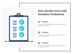 Data Quality Icon Assessment Security Certificate Verification Evaluation