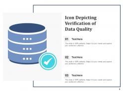 Data Quality Icon Assessment Security Certificate Verification Evaluation