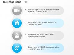 Data safety pending work folder magnifier checklist ppt icons graphics