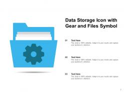 Data Storage Icon Symbol Technology Devices Gear Interfaces Network