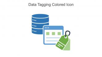 Data Tagging Colored Icon In Powerpoint Pptx Png And Editable Eps Format