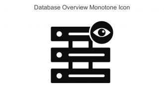 Database Overview Monotone Icon In Powerpoint Pptx Png And Editable Eps Format