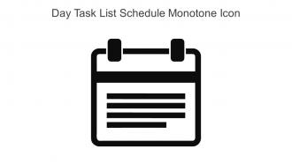 Day Task List Schedule Monotone Icon In Powerpoint Pptx Png And Editable Eps Format
