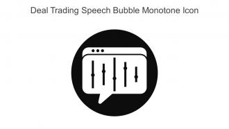 Deal Trading Speech Bubble Monotone Icon In Powerpoint Pptx Png And Editable Eps Format