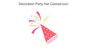 Decoration Party Hat Colored Icon In Powerpoint Pptx Png And Editable Eps Format