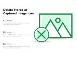 Delete stored or captured image icon