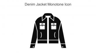 Denim Jacket Monotone Icon In Powerpoint Pptx Png And Editable Eps Format