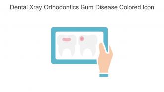 Dental Xray Orthodontics Gum Disease Colored Icon In Powerpoint Pptx Png And Editable Eps Format