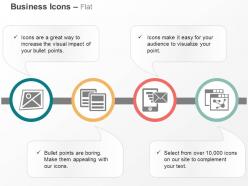 Design concept publication message marketing software development ppt icons graphics