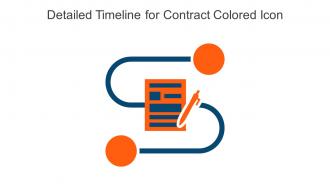 Detailed Timeline For Contract Colored Icon In Powerpoint Pptx Png And Editable Eps Format
