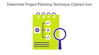 Determine Project Planning Technique Colored Icon In Powerpoint Pptx Png And Editable Eps Format