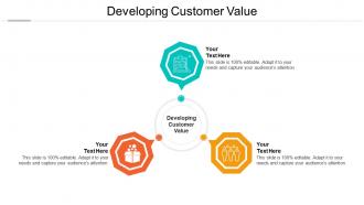 Developing customer value ppt powerpoint presentation icon smartart cpb